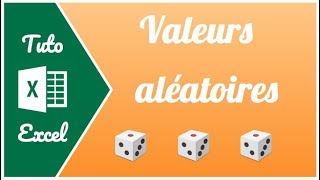 Comment obtenir des valeurs au hasard sur Excel [upl. by Mastrianni]