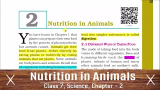 CLASS 7 SCIENCE CHAPTER 2 NCERT Nutrition in Animals [upl. by Einnaej]