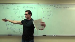 Calculus 1 Lecture 28 Related Rates [upl. by Aiykan]