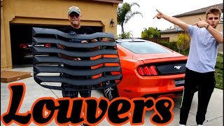 Installing Louvers On The Ecoboost Mustang [upl. by Sax]