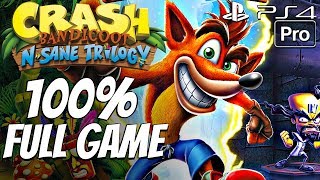 Crash Bandicoot PS4  Gameplay Walkthrough 100 Complete All Boxes All Gems All Relics FULL GAME [upl. by Beulah729]