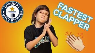 Most Claps In One Minute  Guinness World Records [upl. by Adym763]