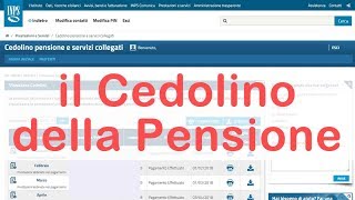 Cedolino della Pensione Inps online  Area riservata ecco come scaricarlo [upl. by Noeht]