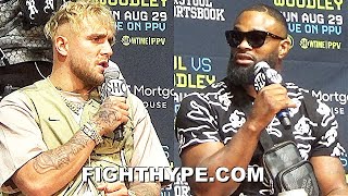 HIGHLIGHTS  HEATED JAKE PAUL VS TYRON WOODLEY TRASH TALK ROUND 2 PRESS CONFERENCE amp LA ENCOUNTER [upl. by Ziguard]