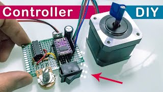 Stepper Motor Controller Without Arduino or Microcontrollers  Simple DIY [upl. by Jone]