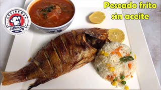 Como freír un pescado sin aceite Receta saludable [upl. by Arimay95]