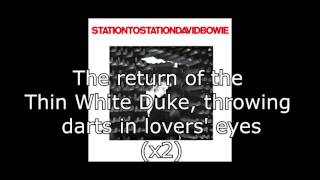 Station to Station  David Bowie  Lyrics [upl. by Clifford]