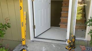 Jeld Wen Front Door Installation  Really crappy products and craftsmanship PART 1 [upl. by Auhoj942]