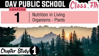 Chapter 1  Nutrition in Living Org  Plants  Class 7 DAV Science  Chapter Study  Part 1 🔥🔥🔥 [upl. by Aubarta]