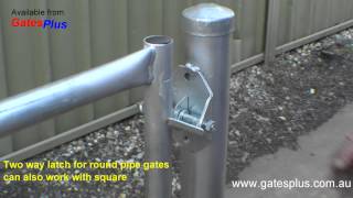 Gate Latch 2 way for round pipe and square [upl. by Mady]