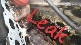 Exhaust Manifold Gasket Replacement on Mercedes w203 c200k [upl. by Yecal]