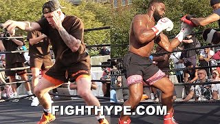 HIGHLIGHTS  JAKE PAUL VS TYRON WOODLEY MEDIA WORKOUT [upl. by Barker]