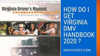 How do I get Virginia DMV Handbook VA Drivers Manual 2020 [upl. by Relyhcs]