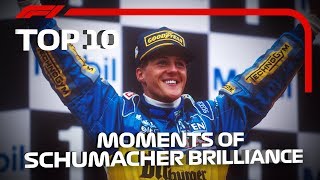 Top 10 Moments of Schumacher Brilliance [upl. by Ase]