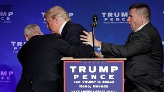 Donald Trump rushed off stage during rally in Nevada [upl. by Crispa942]