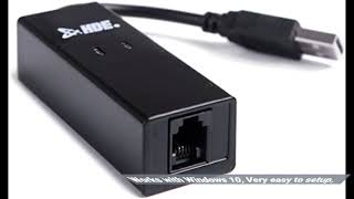 User Review USB 56K External Dial Up Fax Data Modem Windows 108  7  XPVista [upl. by Ydnak]