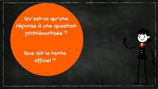 Réponse à une question problématisée MÉTHODOLOGIE [upl. by Ettenauq40]