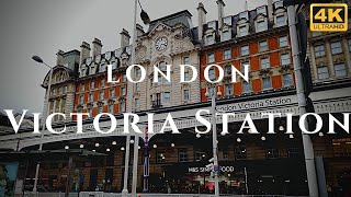 London Victoria Station Walk Through England 4K [upl. by Ivor675]