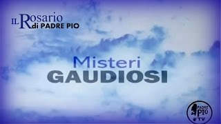 Santo Rosario con la voce di P Pio “Misteri gaudiosi” [upl. by Yejus705]