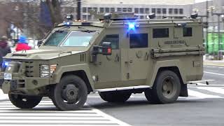 Dozens of Virginia State Police Cruisers Responding to US Capitol With Lights and Sirens [upl. by Ahsinev]