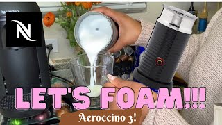 How To Foam Milk With Aeroccino 3 Make Coffee With Foam Tips amp Tricks  Easy Foamed Latte Recipe [upl. by Nnaillek]