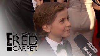 Jacob Tremblay Busts a Move at SAG Awards 2016  Live From the Red Carpet  E News [upl. by Yanaj]