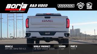 Borla Exhaust Sounds for the 20192023 Chevy SilveradoGMC Sierra 1500 62L SType Exhaust [upl. by Yetah108]