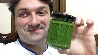 Pesto a la Genovesa receta italiana original [upl. by Winstonn759]