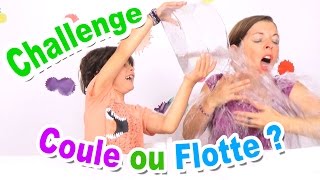 CHALLENGE COULE OU FLOTTE  Mère vs Fils   La famille Démo Jouets [upl. by Myers204]