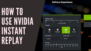 How to use Nvidia Instant Replay to record gameplay [upl. by Kuo]