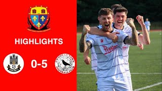 Caerleon 05 Cwmbrân Town  Gwent FA Senior cup  Quarter final highlights [upl. by Cela]