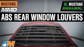 19992004 Mustang MMD ABS Rear Window Louvers Review amp Install [upl. by Arianna]