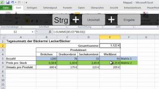 Excel  Was ist eine Matrixformel [upl. by Aimahs]