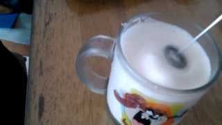 Aerolatte Review Frothing Cold Milk In Under 1 Minute [upl. by Ced]