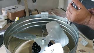 ATTIC FAN installation DIY [upl. by Seka]