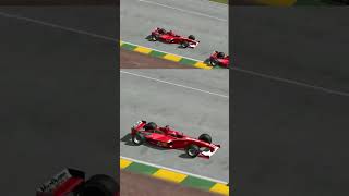 Schumacher vs Barrichello at Interlagos Brazil GP – F1 2000 [upl. by Herson]